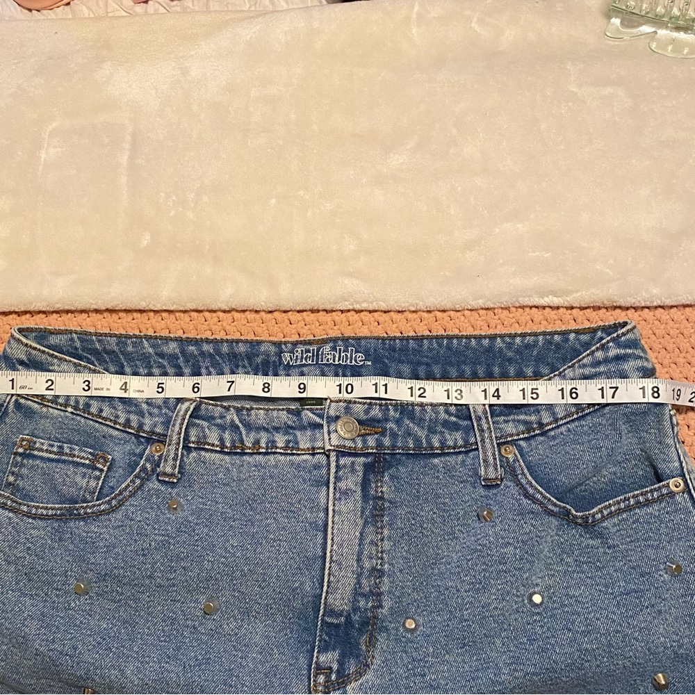 Wild Fable Women’s Mini Denim Skirt Studded size 18 - Picture 6 of 6